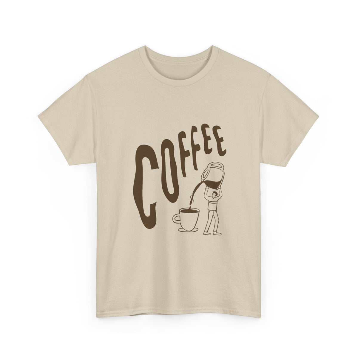 Coffee Tee — Retro Illustration Coffee Lover T-Shirt