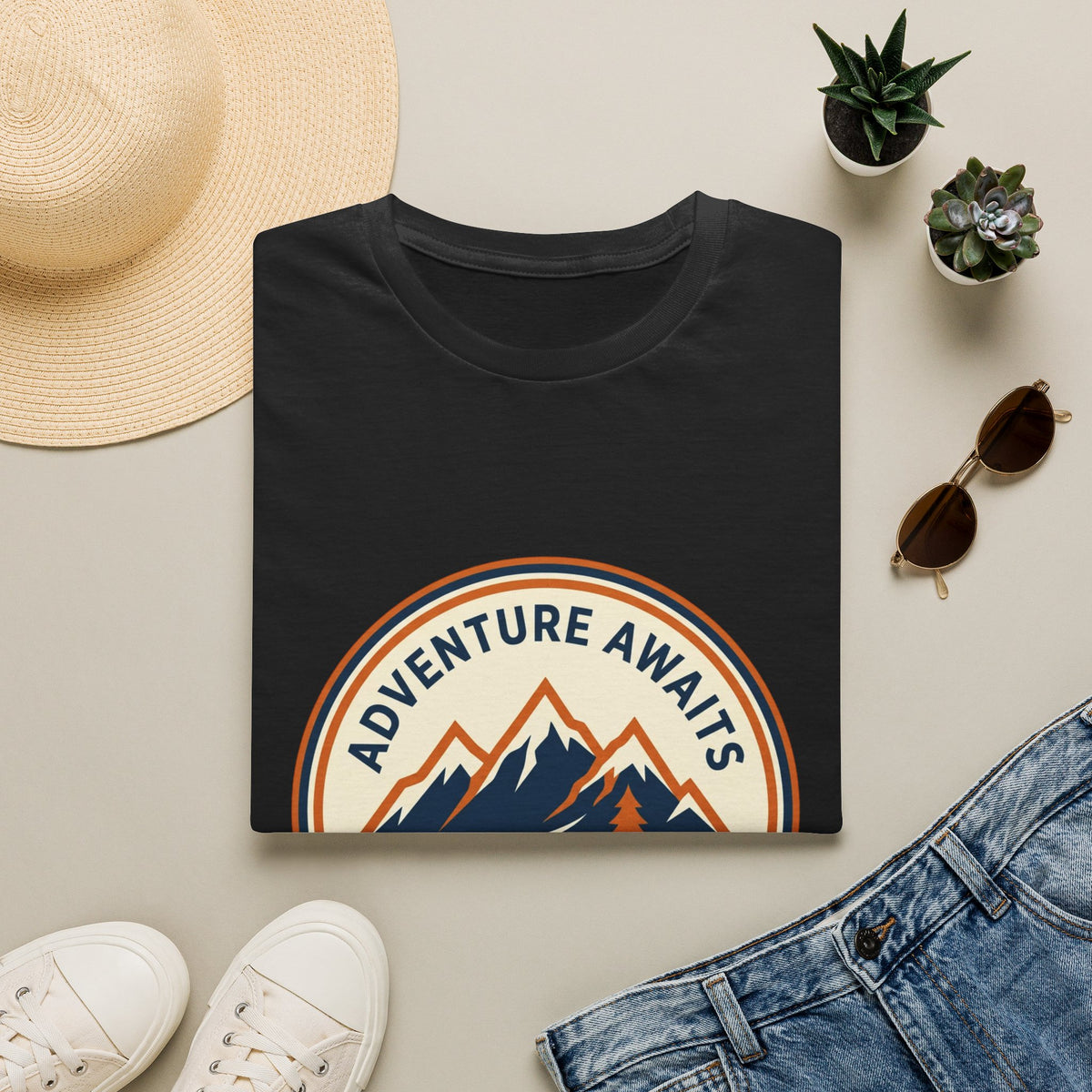 Adventure Awaits Mountain Hiking Club T-Shirt