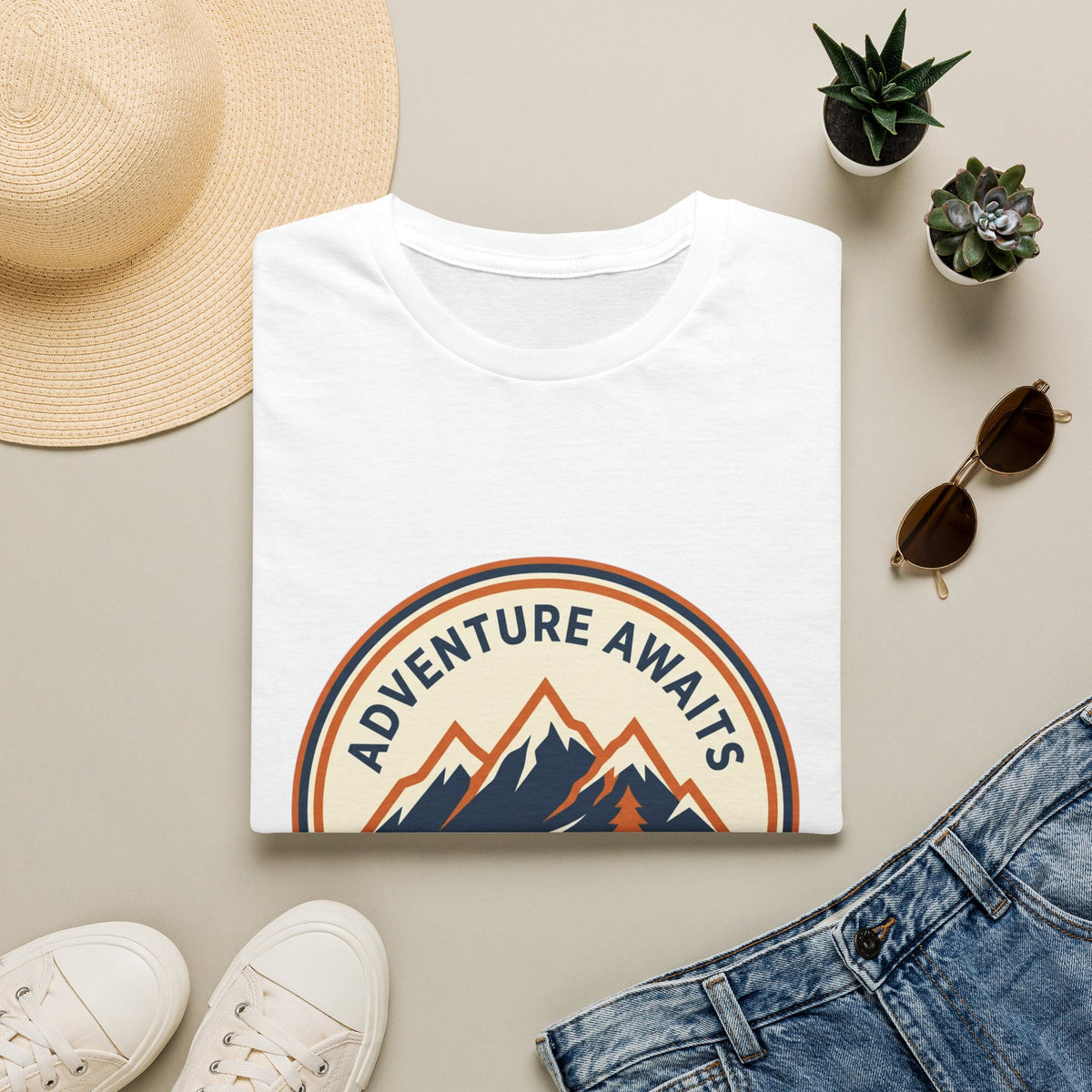Adventure Awaits Mountain Hiking Club T-Shirt