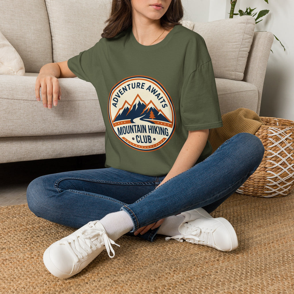 Adventure Awaits Mountain Hiking Club T-Shirt