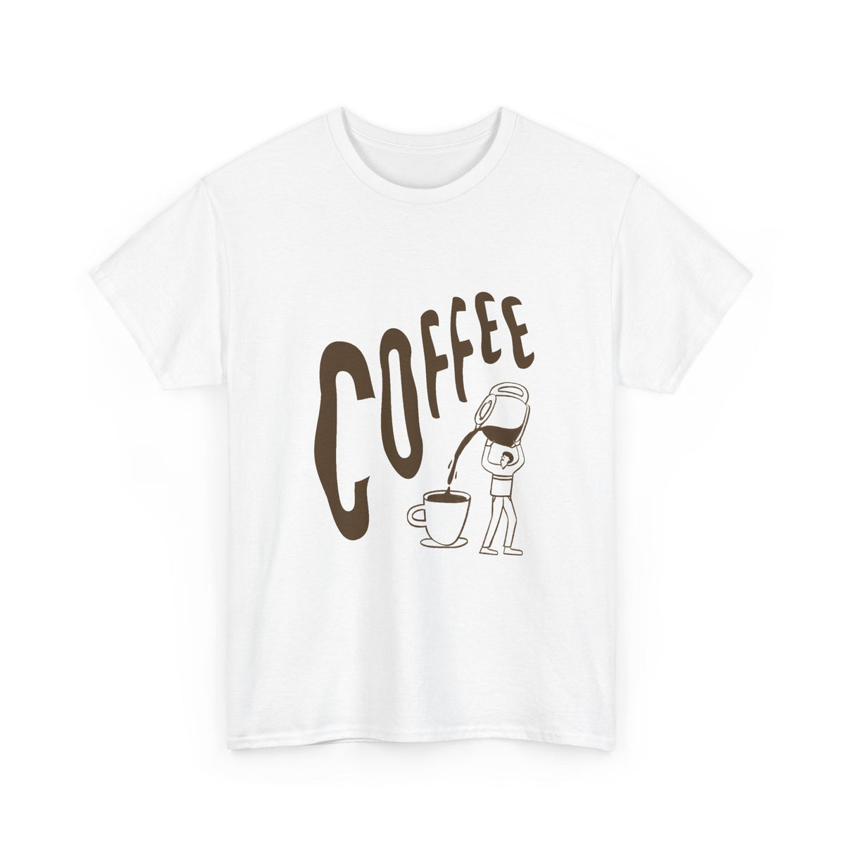 Coffee Tee — Retro Illustration Coffee Lover T-Shirt
