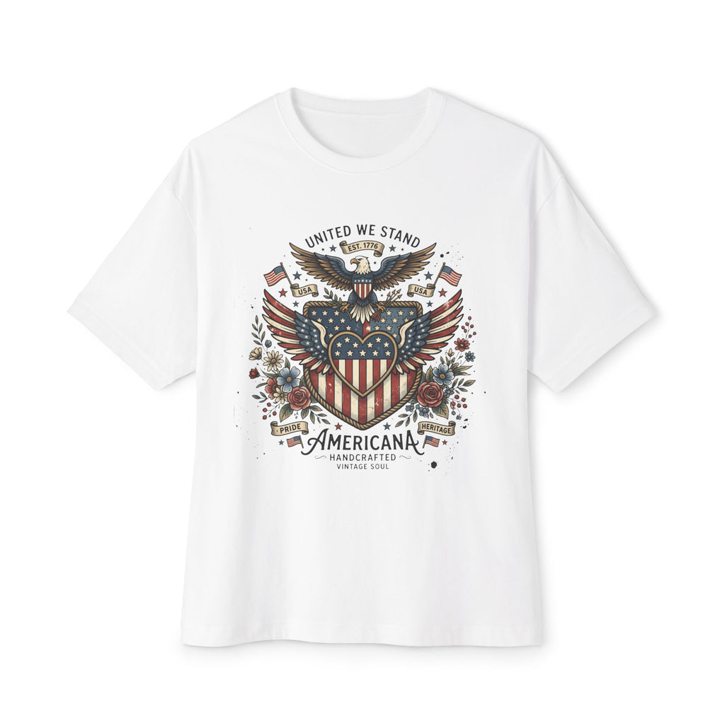 Americana Eagle Graphic Tee — "United We Stand" Patriotic T‑Shirt