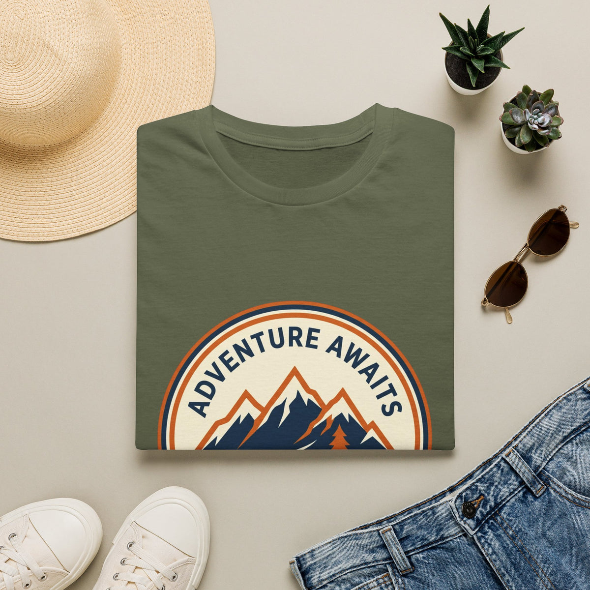 Adventure Awaits Mountain Hiking Club T-Shirt